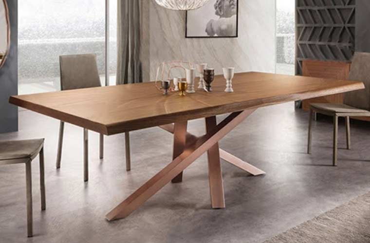 minimalist dining room round table